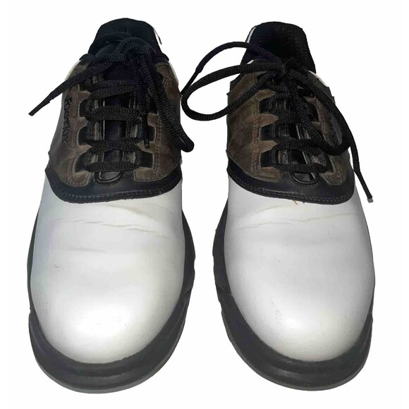 Foot Joy Saddle Golf Men’s Shoes Size 8.5 M Spike Sole Style# 45516 Lace Up main image 7